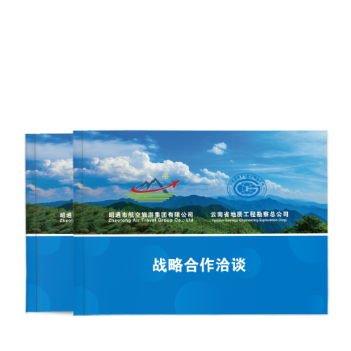 战略合作洽谈画册制作-商业合作画册设计