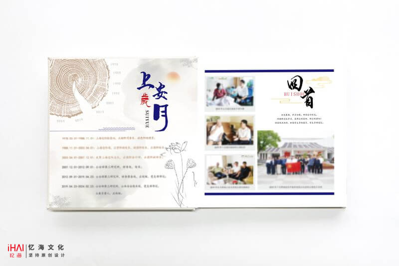 领导退休纪念册内页设计