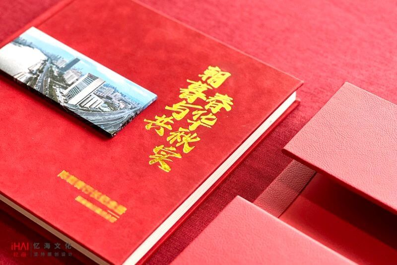 银行行长离任纪念相册排版设计