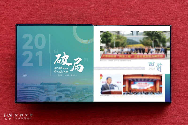排版设计领导相册内容页