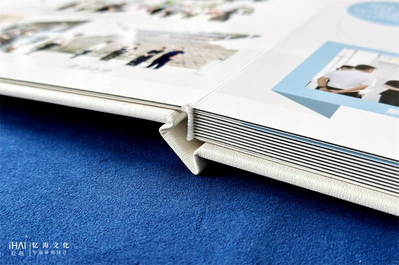 蝴蝶对裱精装女领导工作相册制作-忆海文化