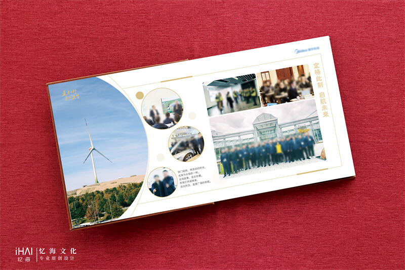 图文结合排版企业周年纪念册相册-忆海文化