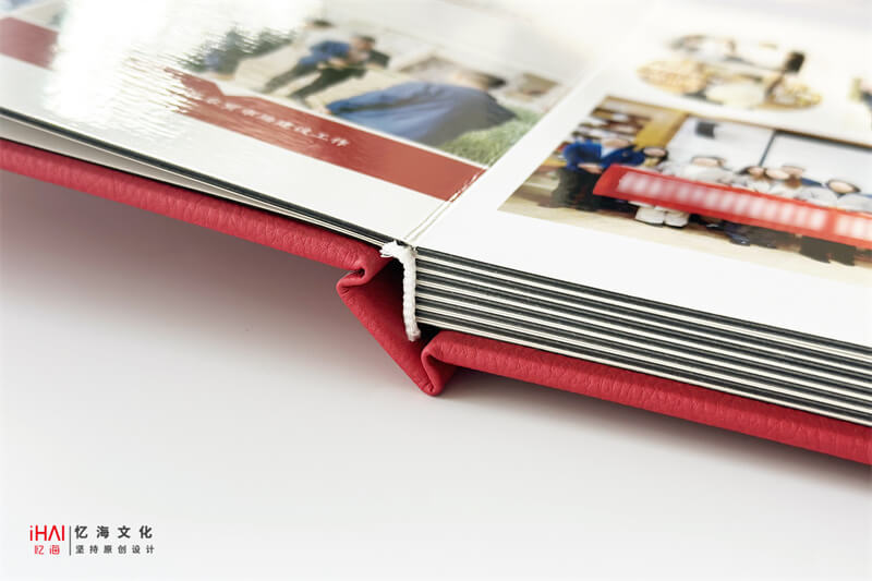 蝴蝶对裱精装领导工作相册制作-忆海文化