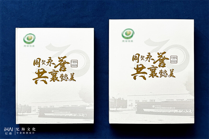 定制设计公司30周年纪念相册-忆海文化