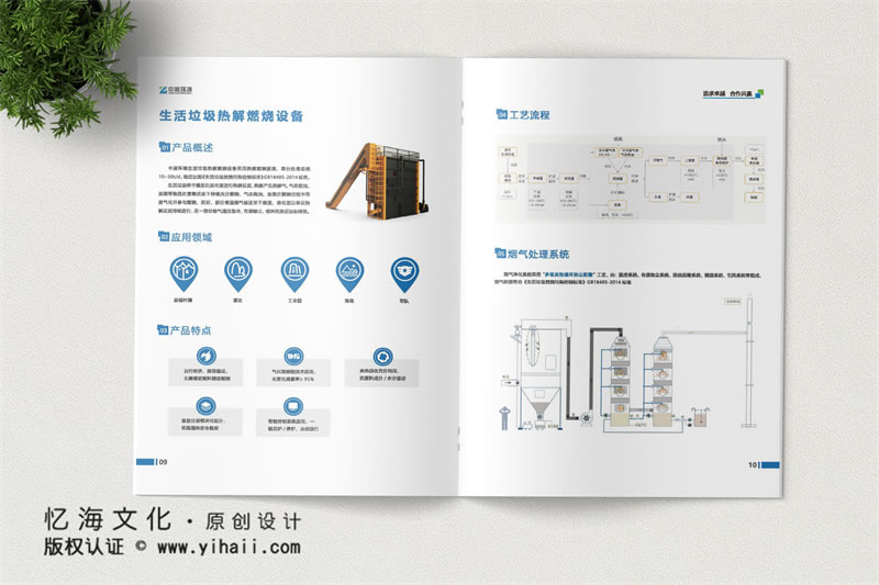 昆明忆海文化-环境污水处理设备宣传画册制作