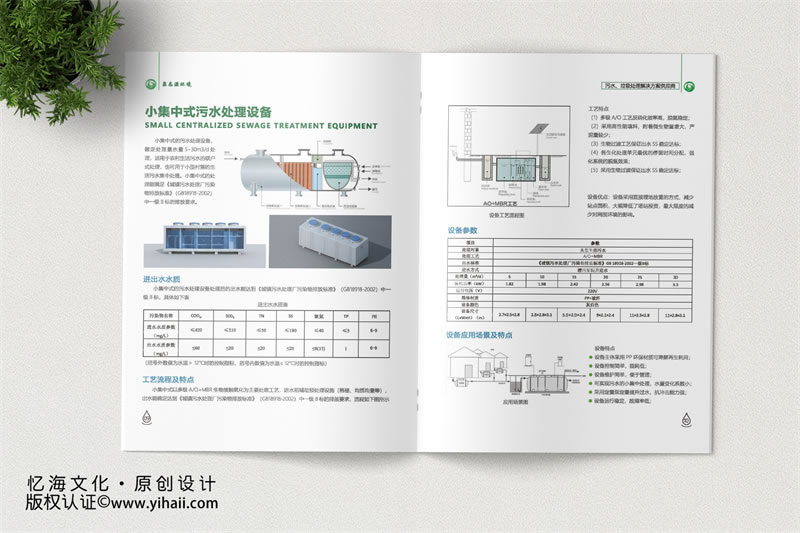 昆明忆海文化-环境科技公司画册制作-污水垃圾处理企业画册设计